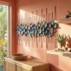 Oversized Multicolor Acrylic Metal Wall Art | Sculptures by Sarmal Design. Item composed of metal in mid century modern or contemporary style