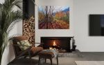 “Mesmerized” Original Textured Landscape Painting | Oil And Acrylic Painting in Paintings by Emily Newman Fine Art. Item composed of canvas in boho or contemporary style