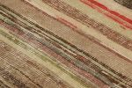 Vintage Zeki Müren Rug with Polychromatic Geometric Stripes | Area Rug in Rugs by Rug and Kilim