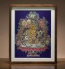 Bespoke Lost-Wax Bronze Sculpture Vaishravana Desktop Art | Ornament in Decorative Objects by Dynasty Artisan. Item made of wood & brass compatible with eclectic & maximalism and asian style