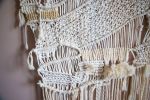 IMAGINE Large Abstract Macrame & Weaving Wall Hanging | Macrame Wall Hanging in Wall Hangings by Vila Vera. Item made of cotton with fiber