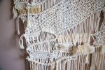 IMAGINE Large Abstract Macrame & Weaving Wall Hanging | Macrame Wall Hanging in Wall Hangings by Vila Vera. Item made of cotton with fiber