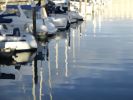 Blue Harbor 4608 | Prints in Paintings by Petra Trimmel. Item made of canvas with metal
