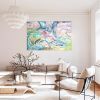 Shrine | Oil And Acrylic Painting in Paintings by Eugenie Diserio. Item made of canvas with synthetic works with mid century modern & contemporary style