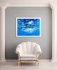 Living Oceans • OCEAN WATER 4 | Prints in Paintings by Betty Jo Costanzo. Item composed of cotton and paper in contemporary or coastal style