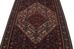 1950s Vintage Senneh Kilim in Red, Blue & White Tribal | Area Rug in Rugs by Rug and Kilim