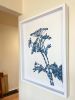 Summer Woods: Framed original cyanotype painting 36 x 29 x 3 | Mixed Media in Paintings by Christine So