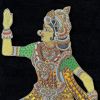 Lakshmi Narayana Hand Embroidered Bejewelled Installation of | Embroidery in Wall Hangings by MagicSimSim