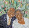 Mosaic portrait of Nat and Thelma Jackson | Art & Wall Decor by JK Mosaic, LLC. Item made of glass