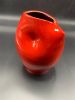 Bright Red Modern Vase | Vases & Vessels by Falkin Pottery. Item in modern style