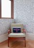 Metolius Chatty Pale Grey Wallpaper | Wall Treatments by Metolius. Item composed of fabric and paper
