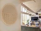 Circle wool macrame - Blanc Circle | Tapestry in Wall Hangings by Kat | Home Studio. Item composed of cotton & fiber compatible with boho and minimalism style