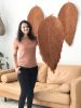 Giant fiber art leaf soft sculpture- Giant Leaf | Macrame Wall Hanging in Wall Hangings by YASHI DESIGNS