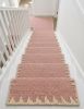 Handwoven Woolen Pink Runner Rug | Rugs by Evergreen Carpets. Item made of wool works with boho & minimalism style