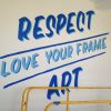 Respect Art, Love Your Frame | Murals by Lindsey Millikan. Item composed of synthetic
