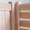 Folding 4-Panel Room Divider Screen with Ash Slats | Decorative Objects by Christopher Solar Design. Item composed of wood in mid century modern or scandinavian style