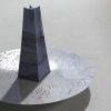 "Nasrullah" Azul Macaubas and gray marble centerpiece | Decorative Bowl in Decorative Objects by Carcino Design. Item made of marble compatible with contemporary style