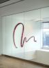 Thin Line Scribble Mirror | Sculptures by Ryan Coleman. Item made of glass & synthetic compatible with minimalism and contemporary style