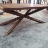 Modern X Coffee Table | Tables by Lumber2Love. Item made of oak wood works with mid century modern & contemporary style