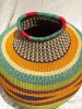 Diamond Pattern Flower Pot Basket by Asiibi No. 3 | Plants & Flowers by AKETEKETE. Item made of fiber compatible with minimalism and art deco style