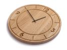 Oak Wood Wall Clock OSKARS | Decorative Objects by DABA. Item composed of oak wood compatible with minimalism and contemporary style