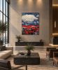 Low Cloud | Oil And Acrylic Painting in Paintings by Wyldwood Table Co.. Item composed of canvas in minimalism or contemporary style