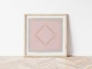 Pink Diamond Abstract Art Print | Prints by Emily Keating Snyder. Item composed of paper compatible with minimalism and country & farmhouse style