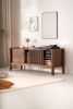 JAMM LOW 160 - Record player stand, media console, TV stand, | Sideboard in Storage by Mo Woodwork. Item made of walnut works with minimalism & mid century modern style