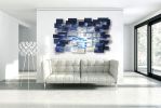 "Arctic" Glass and Metal Wall Art Sculpture | Wall Sculpture in Wall Hangings by Karo Studios. Item made of metal with glass