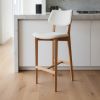 Belis Minimalist Wooden Bar Stool | Chairs by Kleinhaus Furniture. Item made of wood works with minimalism & contemporary style