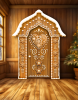 Gingerbread Door | Furniture by Blue Bliss. Item composed of wood in eclectic & maximalism style