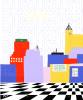 Downtown Raleigh, N.C. art print | Prints by Nancy Purvis. Item made of paper