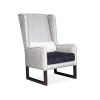 High Back Wing Chair in Kravet Fabric by Costantini, Matteo | Wingback Chair in Chairs by Costantini Design. Item composed of fabric in modern style
