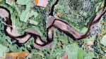Pays'Âges - Laïta River | Tapestry in Wall Hangings by Dorian Étienne • Design Studio | Abbatial site of Saint-Maurice in Clohars-Carnoët. Item composed of linen & fiber compatible with contemporary style