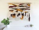 Liyla | Tapestry in Wall Hangings by Keyaiira | leather + fiber. Item composed of wood and fabric