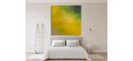 Haze Of Summer | Oil And Acrylic Painting in Paintings by Catherine Détraves. Item made of canvas compatible with minimalism and contemporary style