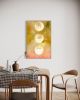 Many faces of the moon- abstract soak stain earthy colors an | Oil And Acrylic Painting in Paintings by Elisa Niva. Item compatible with boho and contemporary style