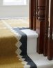 Handwoven Woolen Yellow Runner Rug | Rugs by Evergreen Carpets. Item made of wool compatible with boho and minimalism style