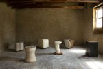 Silo End Table in Lime Plaster with cork base | Side Table in Tables by LIRIO Design House. Item composed of oak wood & cement compatible with minimalism and contemporary style