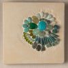 Beach Walk Ceramic and Mosaic Wall Art | Art & Wall Decor by Clare and Romy Studio. Item composed of ceramic & glass compatible with boho and minimalism style