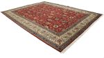 Semi Antique Red Traditional 10' x 13' Tabriz Persian Rug | Area Rug in Rugs by Magic Rugs. Item made of wool works with traditional style