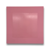 untitled (pink with pink square and drips) | Oil And Acrylic Painting in Paintings by Alissa Massey Studio. Item composed of canvas and synthetic in minimalism or mid century modern style