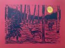 Evening deer | Prints in Paintings by Rafzstudio.com