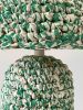 The Knitty Table Lamp in Green and White Flecked | Lamps by Meg Morrison | By Jacqui Photography in Richmond. Item composed of fabric and ceramic in boho or mid century modern style