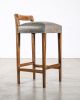 Exotic Wood Stool in Leather from Costantini, Umberto | Counter Stool in Chairs by Costantini Design. Item composed of wood & leather