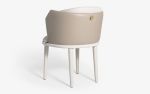 Fold Upholstered Dining Chair | Chairs by LAGU. Item made of fabric compatible with modern style