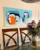 Abstract Painting | Oil And Acrylic Painting in Paintings by Claire Desjardins. Item made of canvas with synthetic