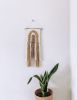 Handmade Rainbow Inspired Woven Wall Hanging Decor | Macrame Wall Hanging in Wall Hangings by Hippie & Fringe. Item made of fiber compatible with boho and art deco style