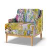 Belgian Linen Fabric Art Panel: Deeply by Dorothy Fagan | Textiles by Dorothy Fagan Fine Arts. Item composed of linen in boho or mid century modern style