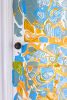 Interior abstract door mural | Murals by Rowan Willigan. Item composed of synthetic